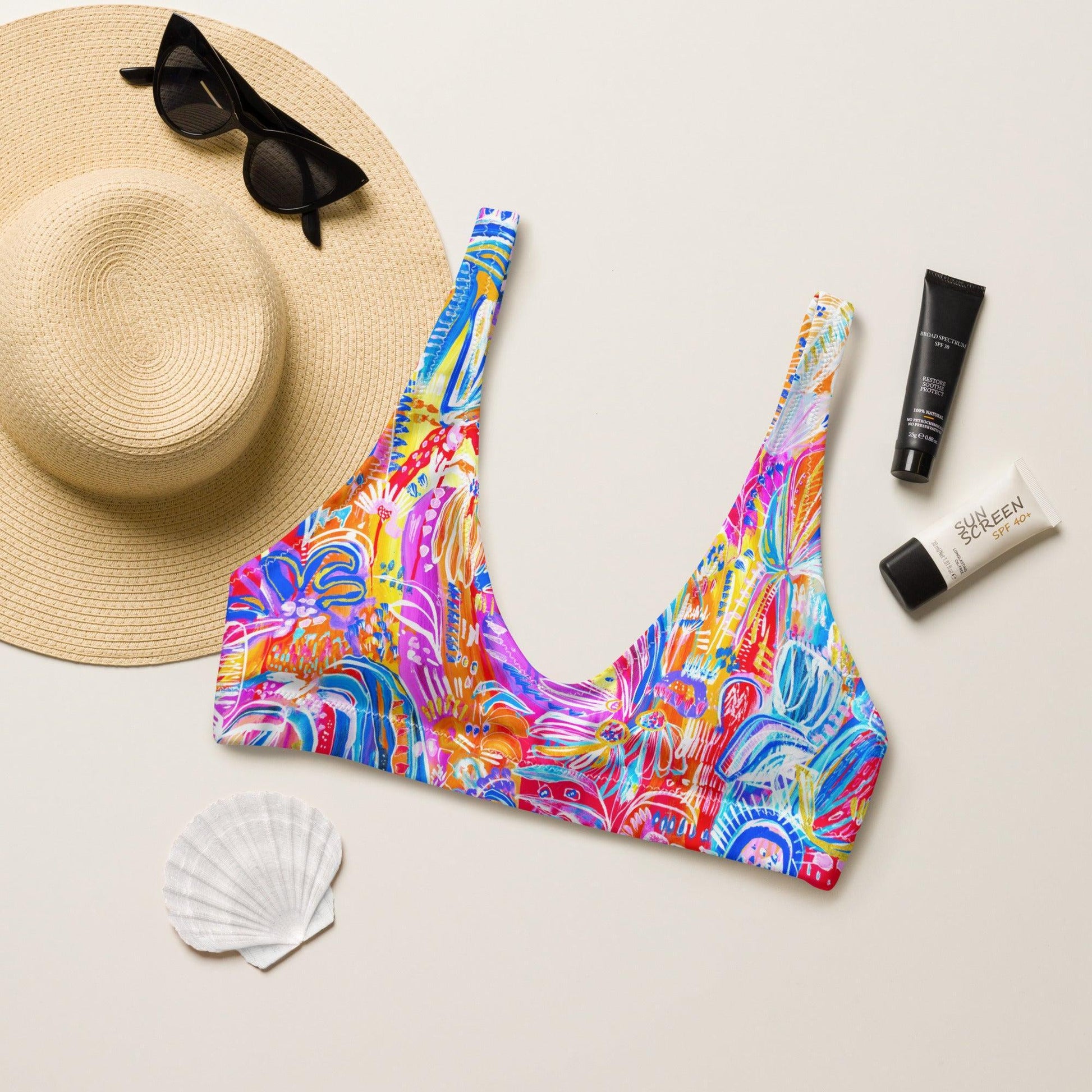 Floral Delight padded bikini top-Carley Bourne-PaletTheory