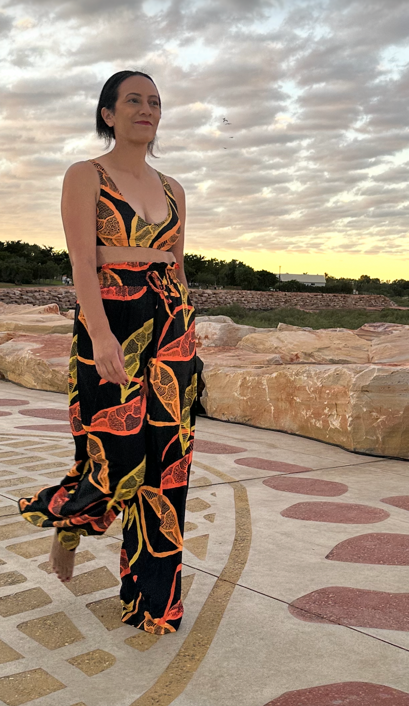 Gold Leaf High-Rise Wide Leg Pants-Jenzahni Waina-PaletTheory