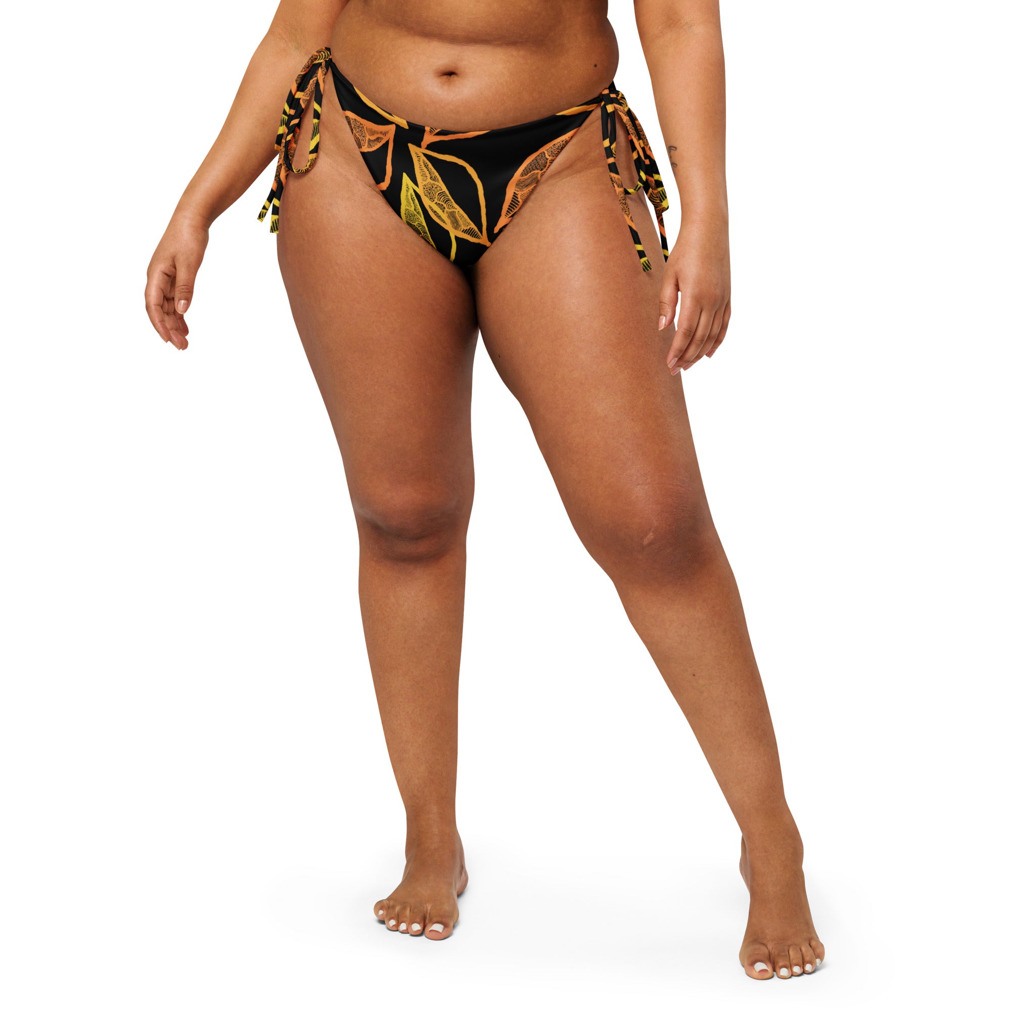 Gold Leaf Tie Side Bottoms-Jenzahni Waina-PaletTheory