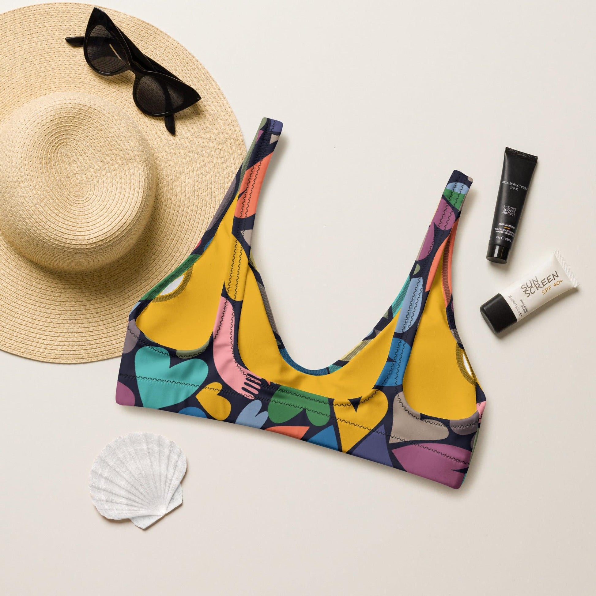 Heart Chase Bralette Swim and Surf Top-Thomas Heinz-PaletTheory