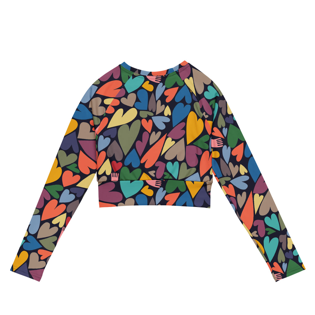 Heart Chase Crop Top Rashguard-Thomas Heinz-PaletTheory