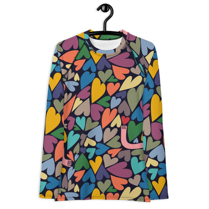 Heart Chase Women's Rash Guard-Thomas Heinz-PaletTheory