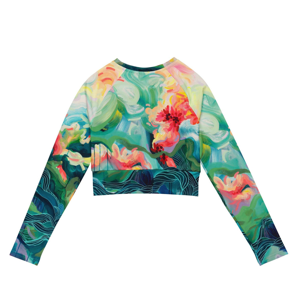 Into the Wild - Long-sleeve Crop Top Rashguard women-Julie Amlin-PaletTheory