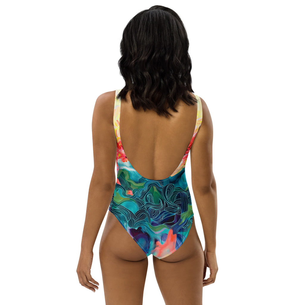 Into the wild One-Piece Swimsuit-Julie Amlin-PaletTheory