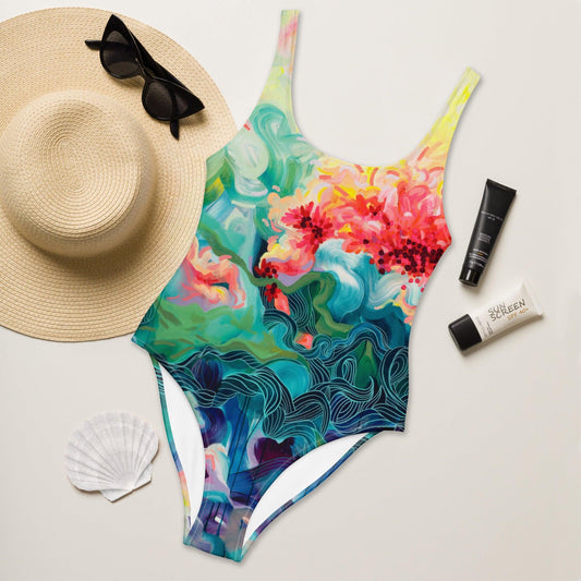 Into the wild One-Piece Swimsuit-Julie Amlin-PaletTheory