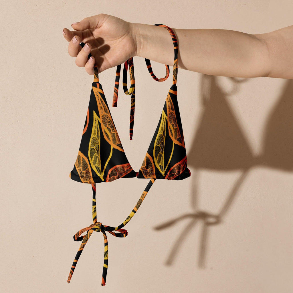 Leaf Triangle Bikini Top-Jenzahni Waina-PaletTheory