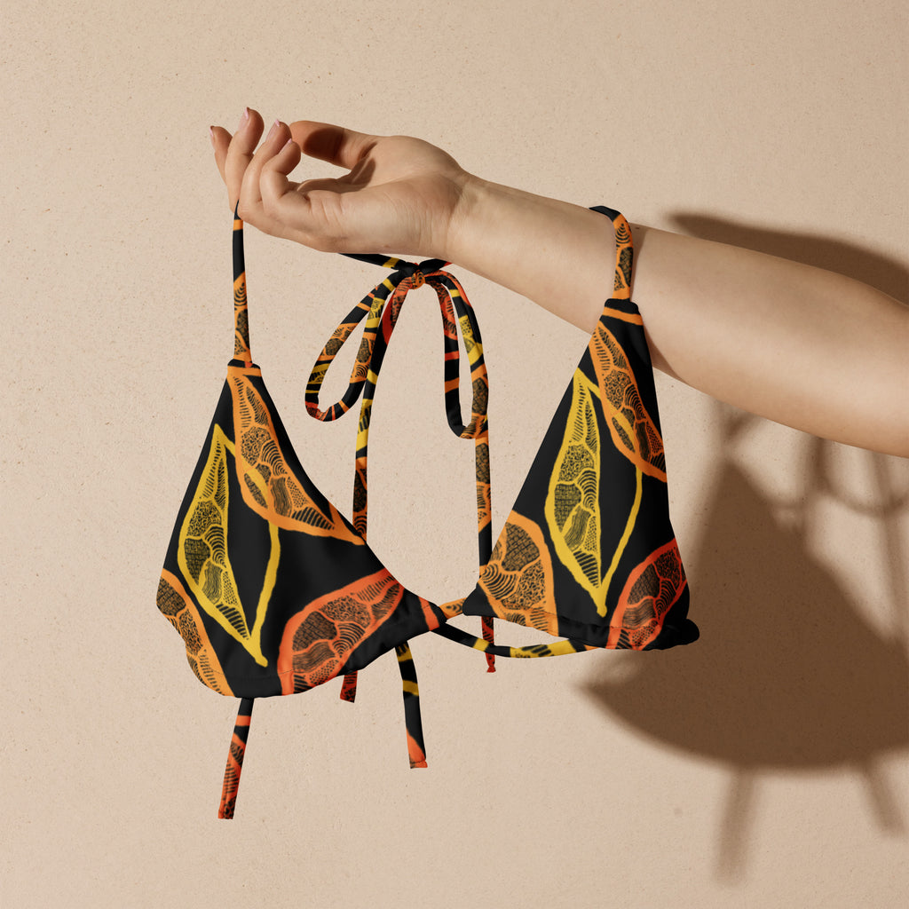 Leaf Triangle Bikini Top-Jenzahni Waina-PaletTheory
