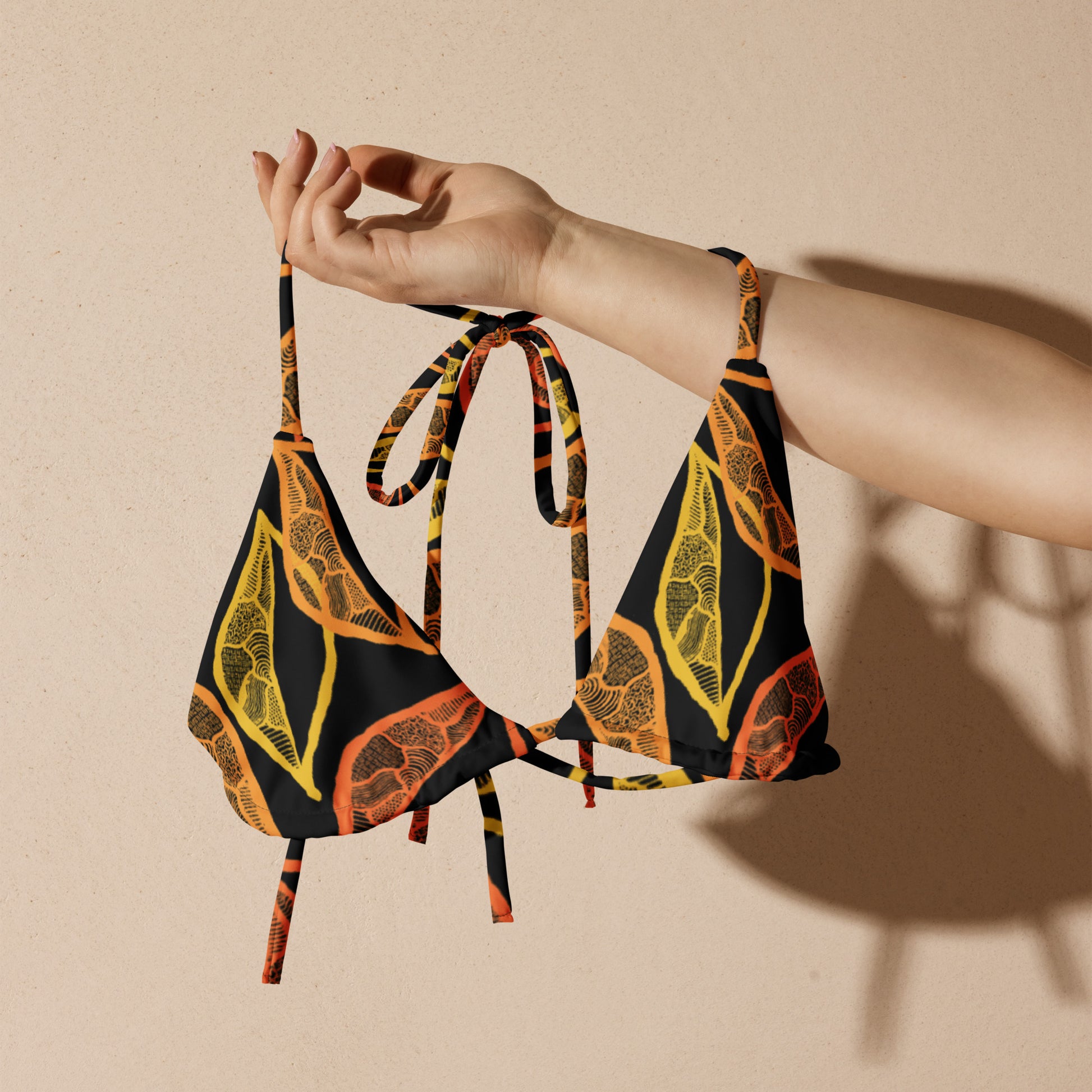 Leaf Triangle Bikini Top-Jenzahni Waina-PaletTheory