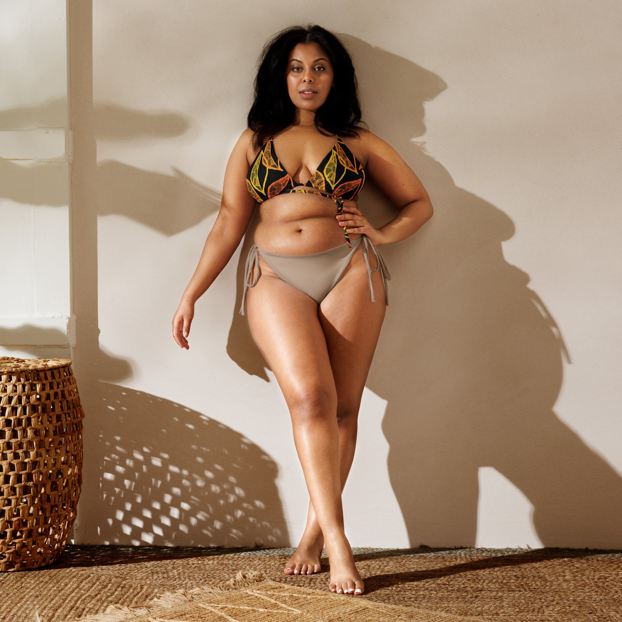 Leaf Triangle Bikini Top-Jenzahni Waina-PaletTheory