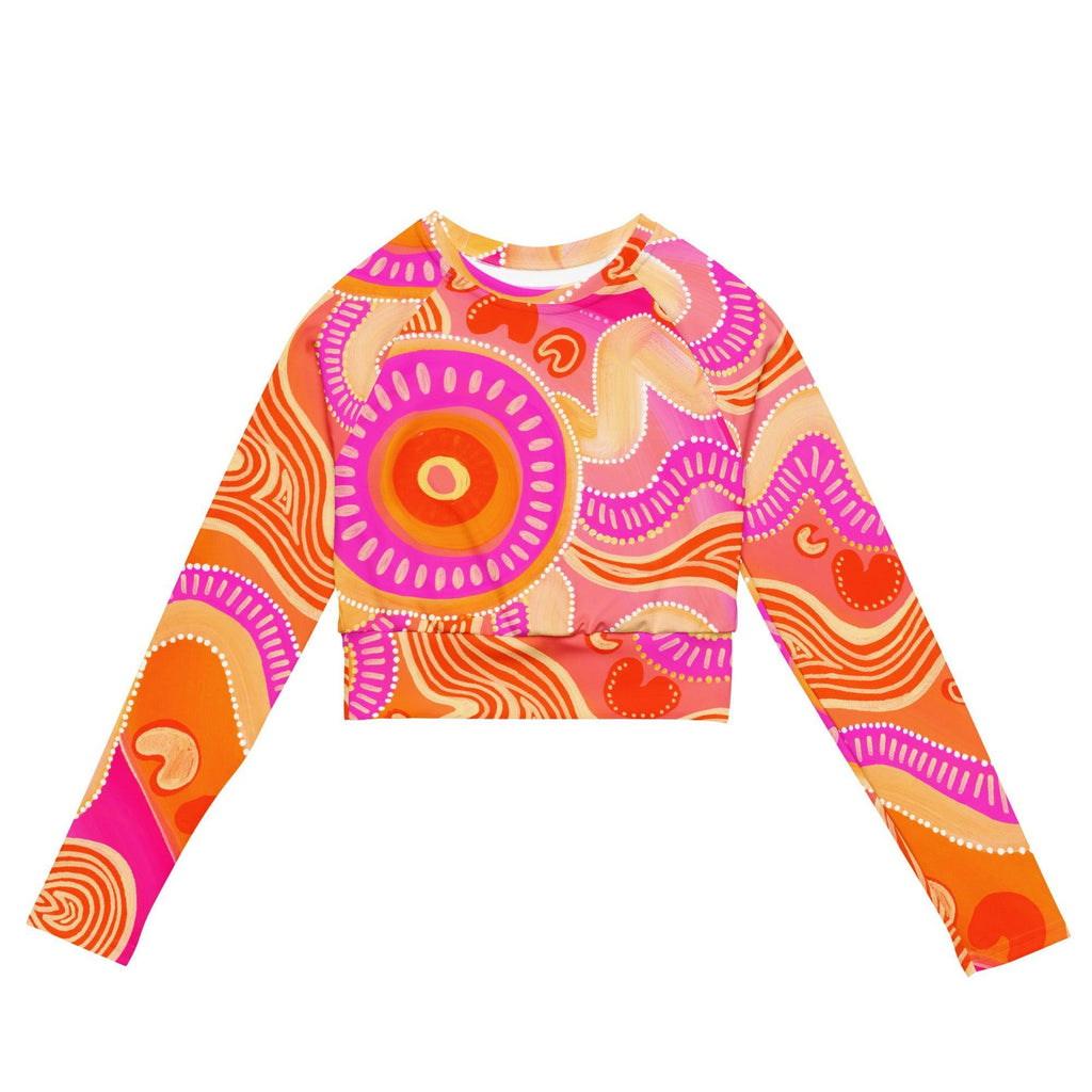 Leehan ‘Heart’ - Crop Top Rashie-Merindah-Gunya-PaletTheory