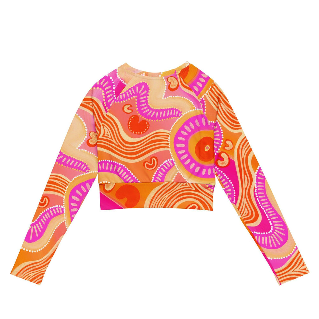 Leehan ‘Heart’ - Crop Top Rashie-Merindah-Gunya-PaletTheory