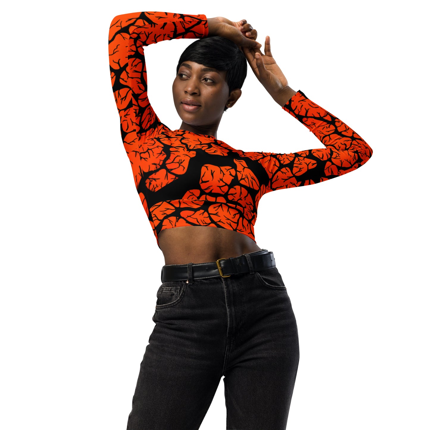 Mud Flats crop top rashguard-Kirsty Burgu-PaletTheory
