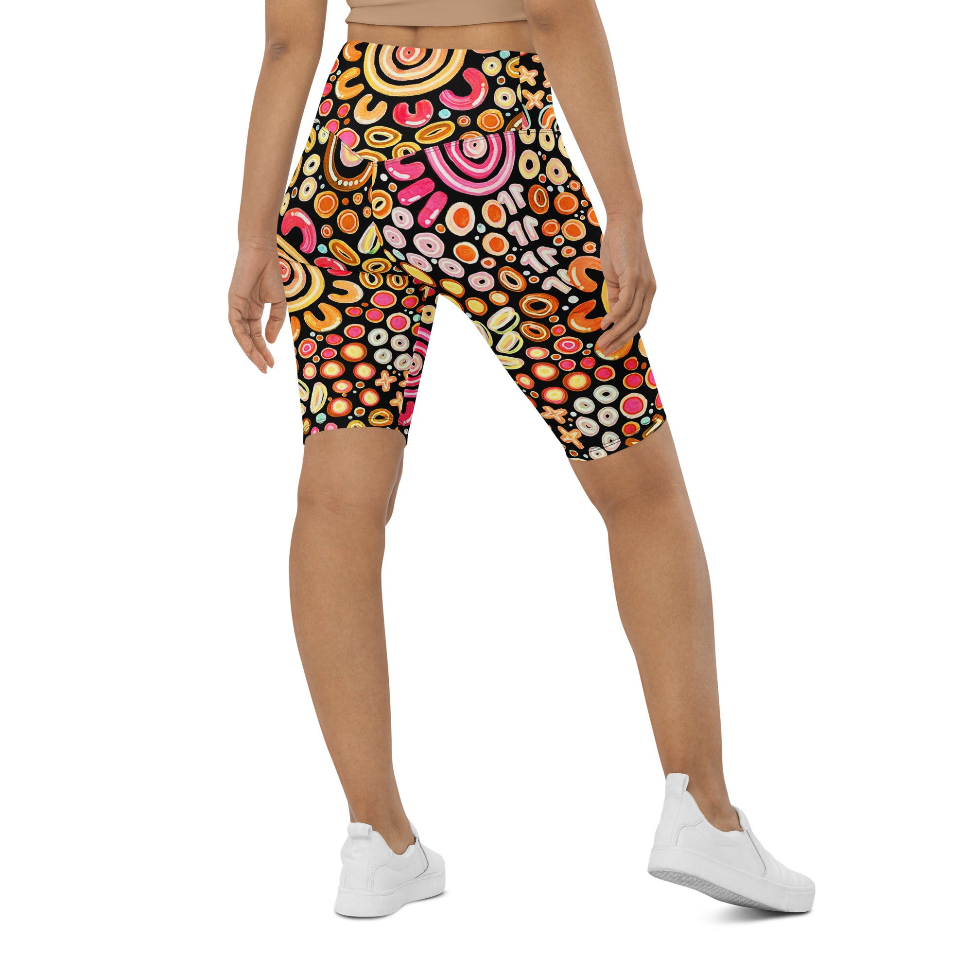 Ngarrakeetoon - Family - Biker Shorts-Merindah-Gunya-PaletTheory