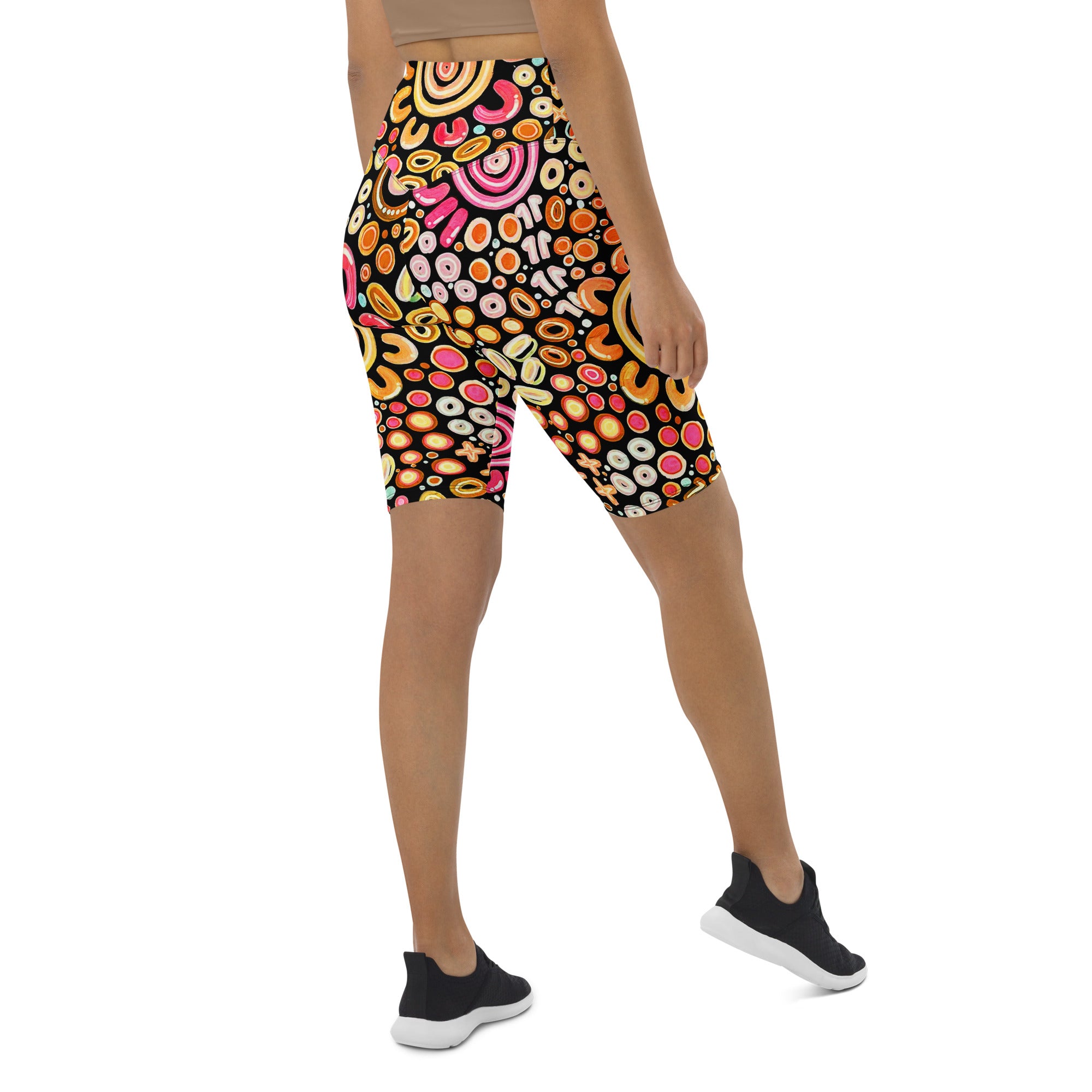 Ngarrakeetoon - Family - Biker Shorts-Merindah-Gunya-PaletTheory
