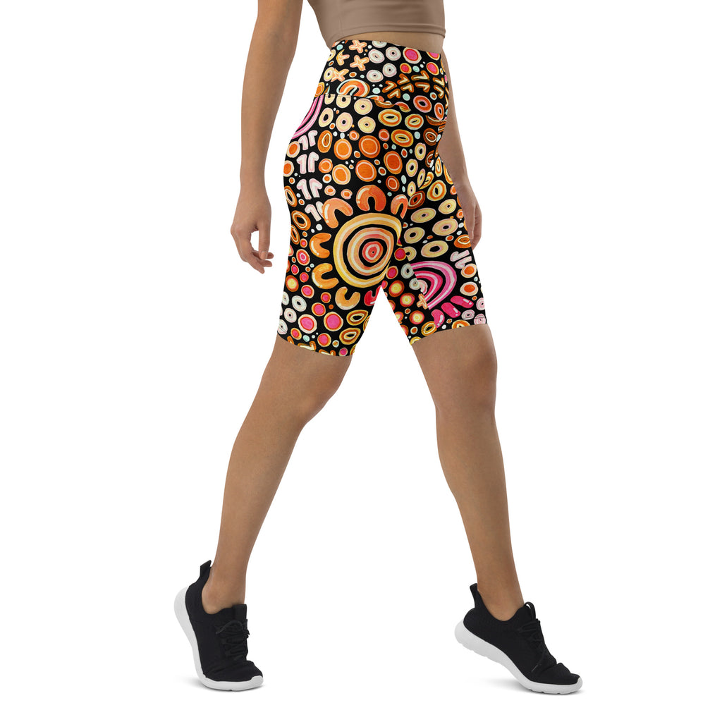 Ngarrakeetoon - Family - Biker Shorts-Merindah-Gunya-PaletTheory