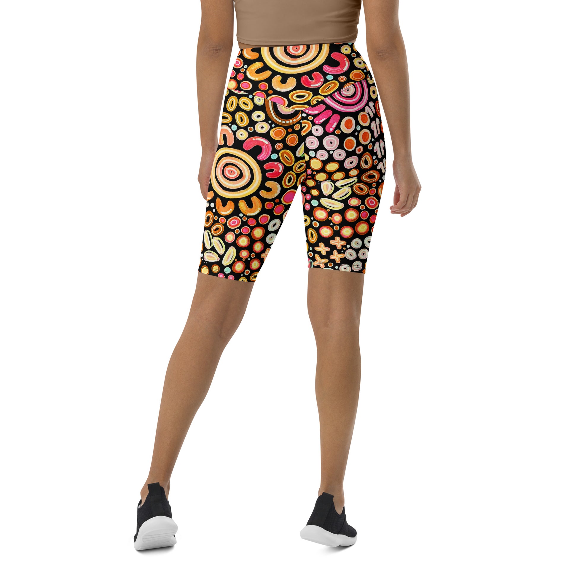Ngarrakeetoon - Family - Biker Shorts-Merindah-Gunya-PaletTheory