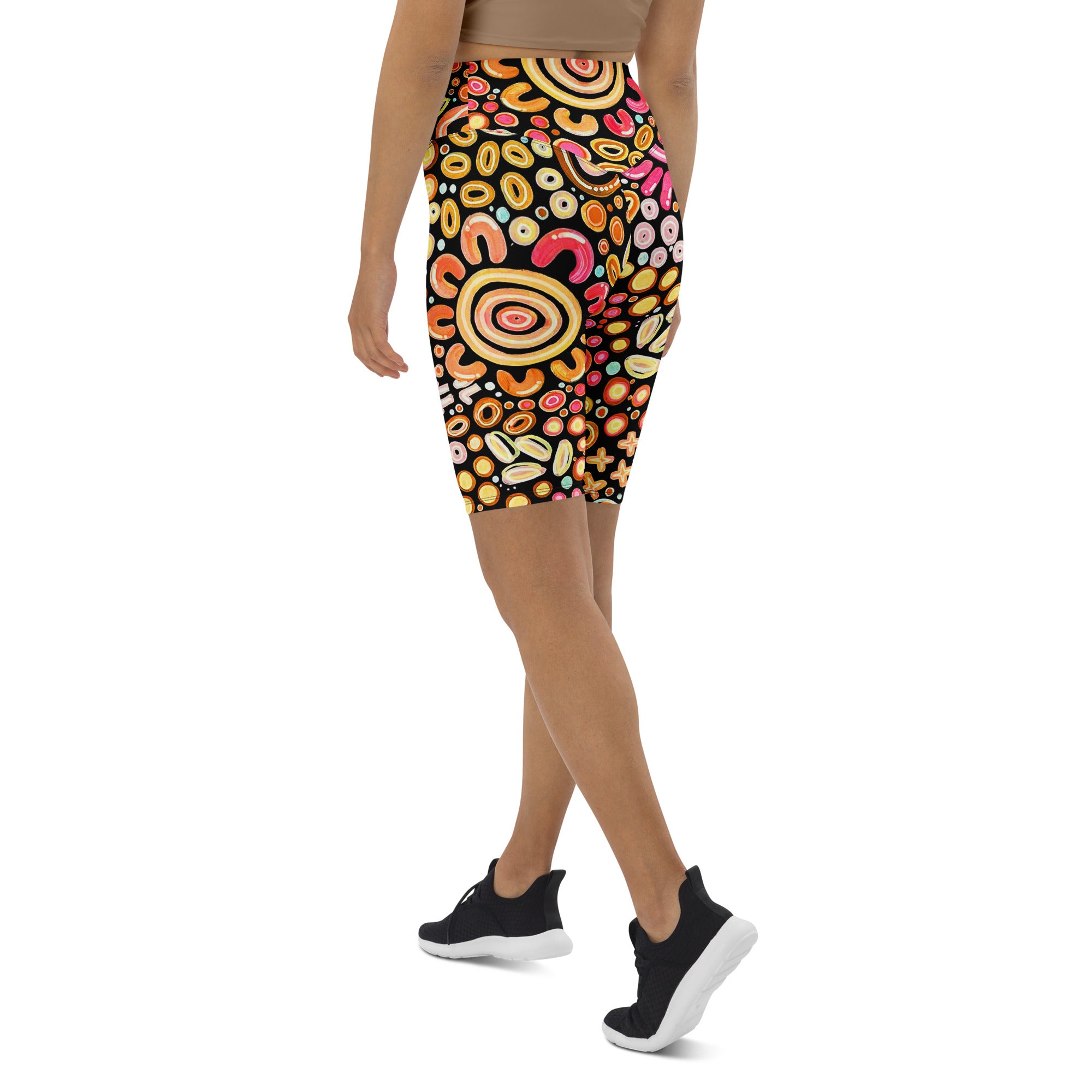 Ngarrakeetoon - Family - Biker Shorts-Merindah-Gunya-PaletTheory