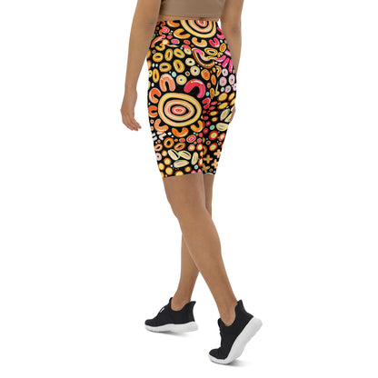 Ngarrakeetoon - Family - Biker Shorts-Merindah-Gunya-PaletTheory