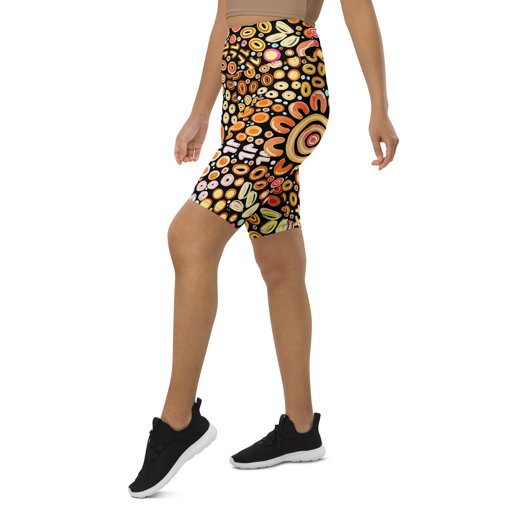 Ngarrakeetoon - Family - Biker Shorts-Merindah-Gunya-PaletTheory