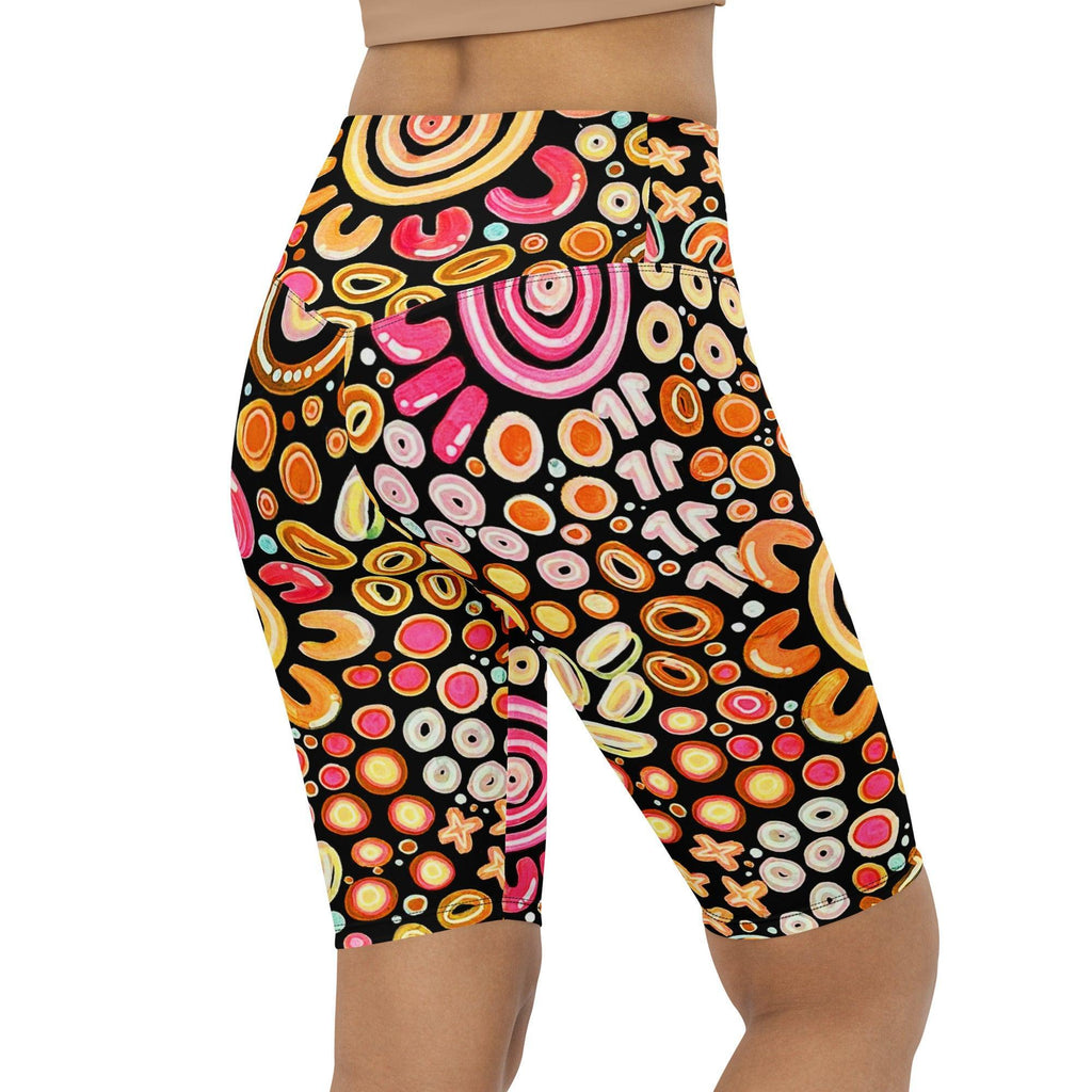 Ngarrakeetoon - Family - Biker Shorts-Merindah-Gunya-PaletTheory
