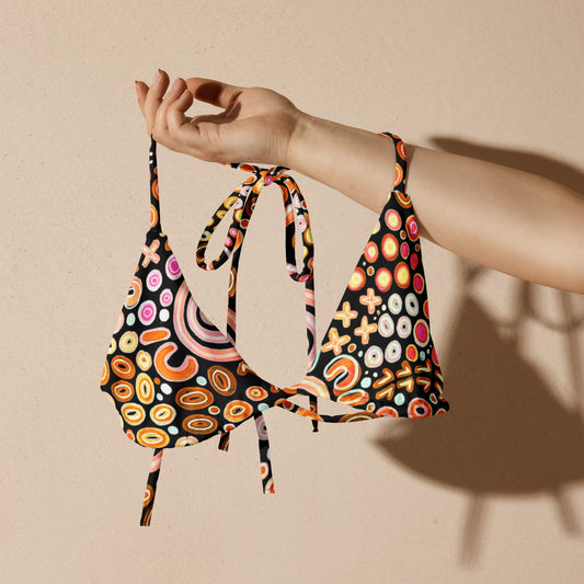 Ngarrakeetoon 'Family' - Convertible Triangle Bikini Top-Merindah-Gunya-PaletTheory