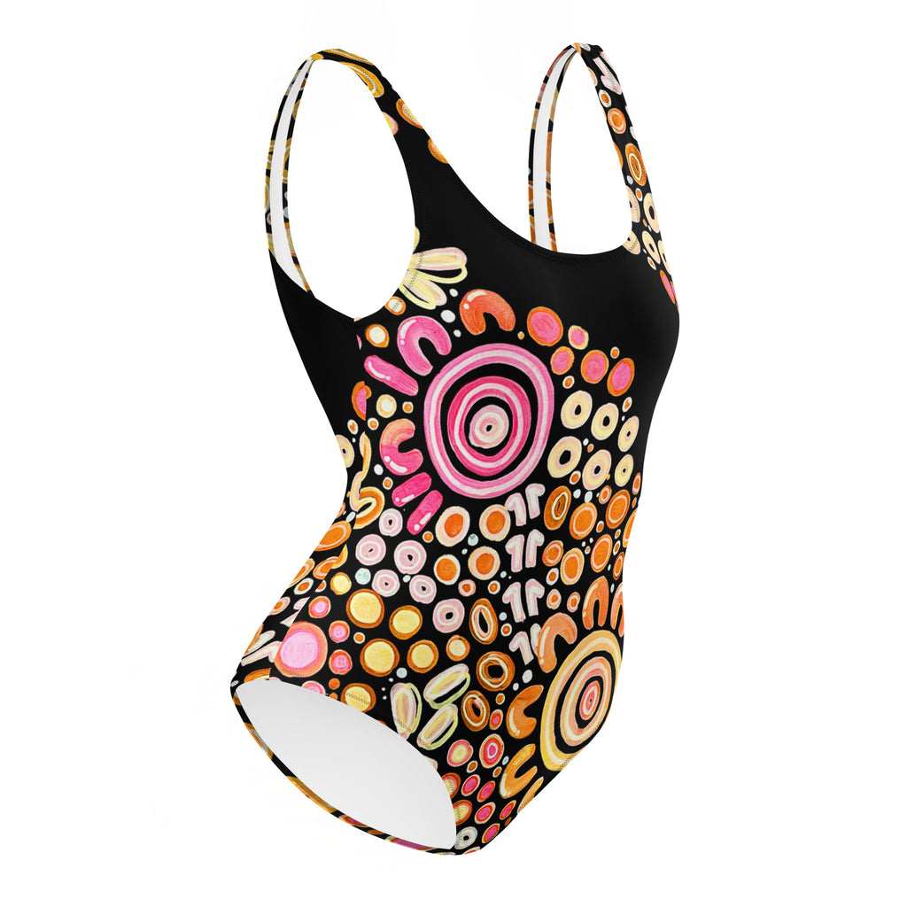 Ngarrakeetoon ‘Family’ - One-Piece Swimsuit-Merindah-Gunya-PaletTheory