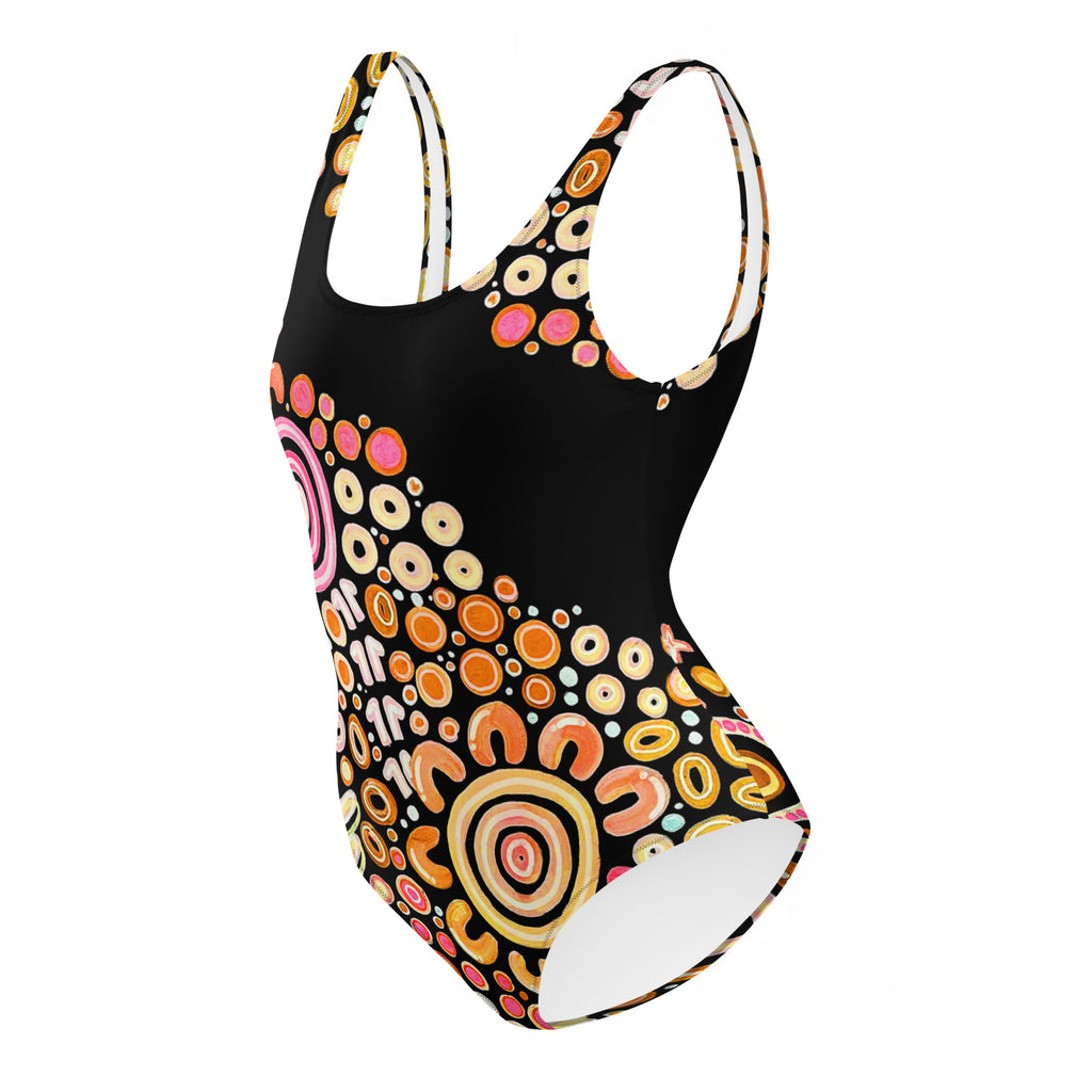 Ngarrakeetoon ‘Family’ - One-Piece Swimsuit-Merindah-Gunya-PaletTheory