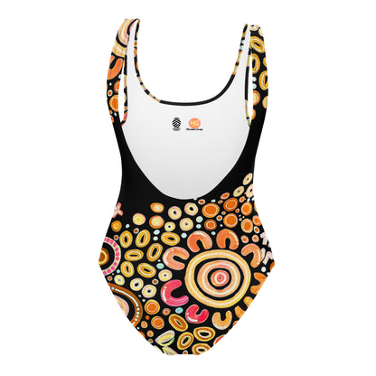 Ngarrakeetoon ‘Family’ - One-Piece Swimsuit-Merindah-Gunya-PaletTheory