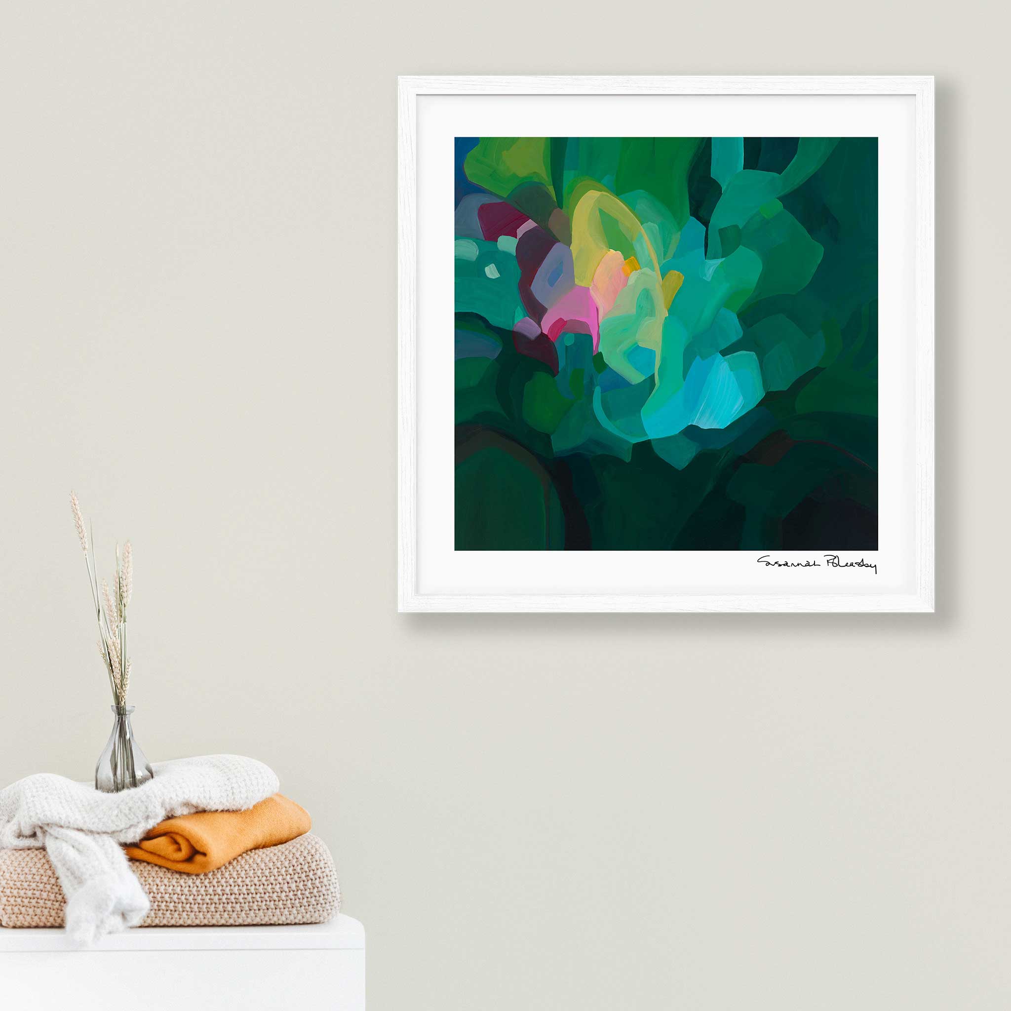 Priceless Emerald - Long-sleeve Crop Rashguard women-Susannah Bleasby-PaletTheory