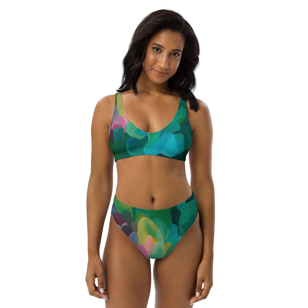 Priceless Emerald high-waisted bikini separates-Susannah Bleasby-PaletTheory