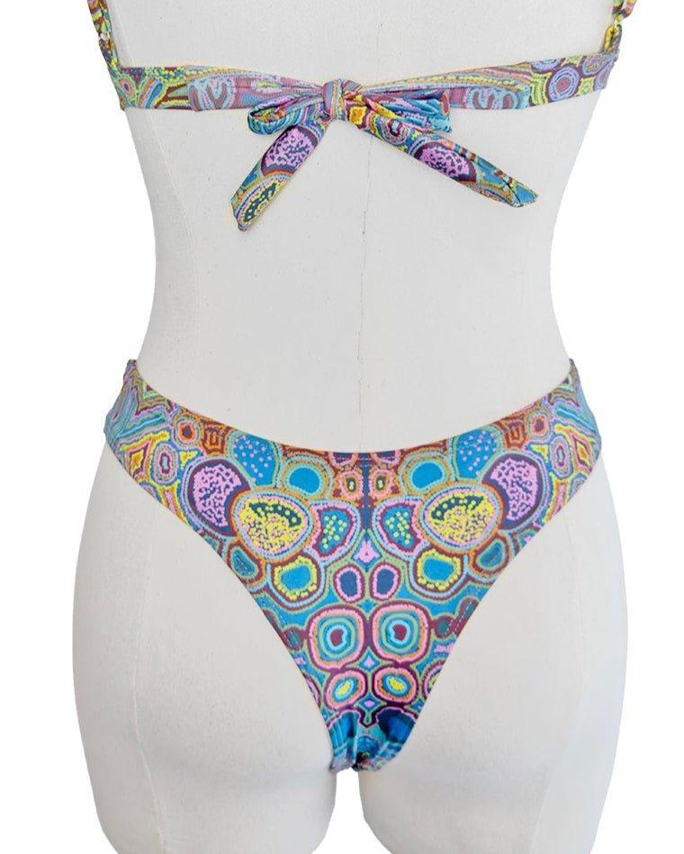 Rainbow Serpent Thong Bikini Bottoms-Veronica Reid-PaletTheory