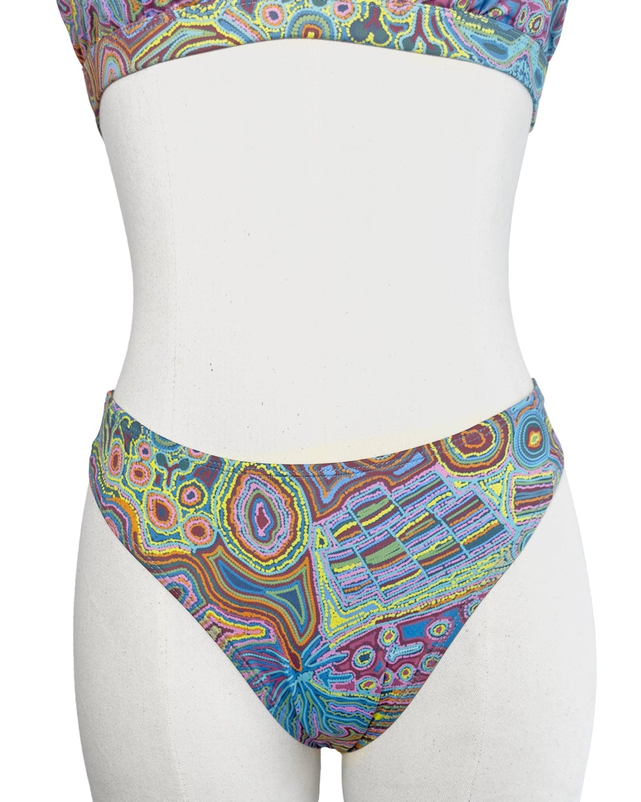 Rainbow Serpent Thong Bikini Bottoms-Veronica Reid-PaletTheory