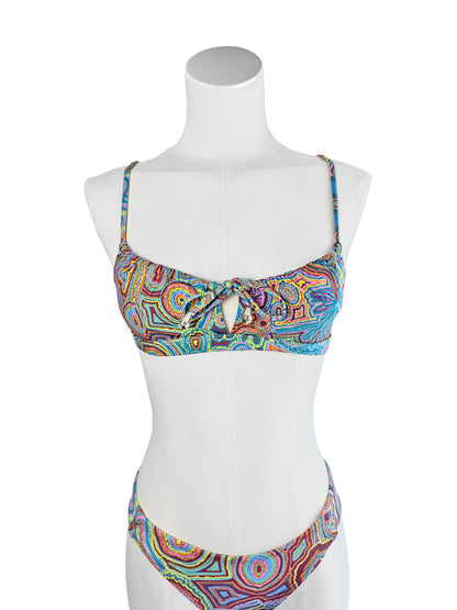 Rainbow Serpent Tie Front Top-Veronica Reid-PaletTheory