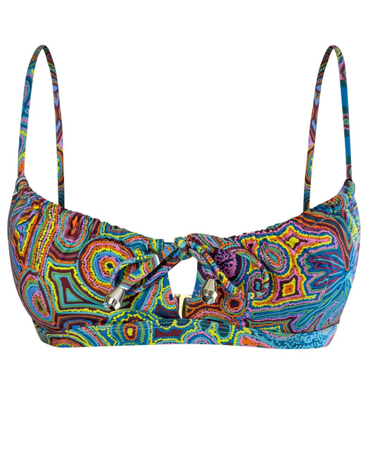 Rainbow Serpent Tie Front Top-Veronica Reid-PaletTheory
