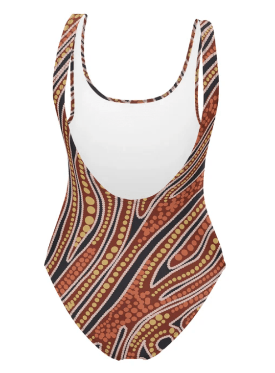 Red Earth One Piece Swimsuit - SALE-Francine Kulitja-PaletTheory