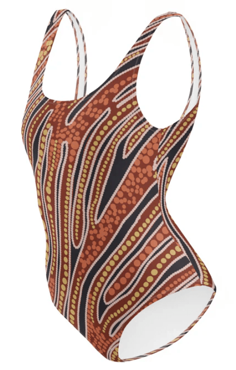 Red Earth One Piece Swimsuit - SALE-Francine Kulitja-PaletTheory