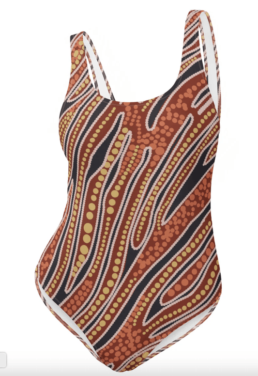 Red Earth One Piece Swimsuit - SALE-Francine Kulitja-PaletTheory