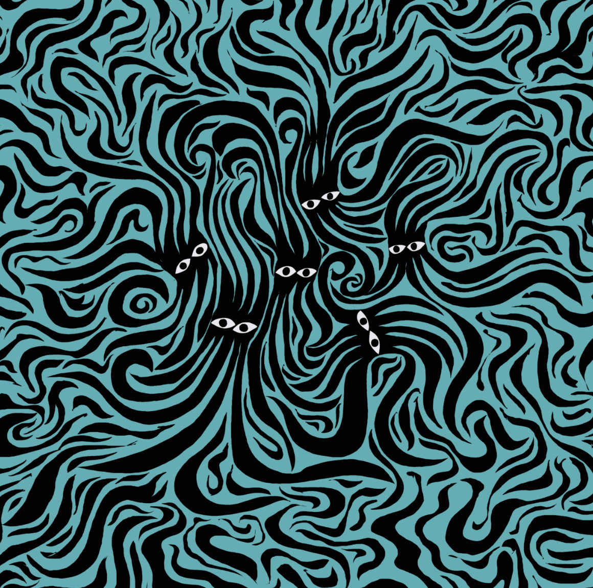 Underwater Groove Triangle bikini top