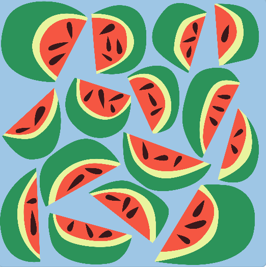 Watermelons Bralette Swim and Surf Top