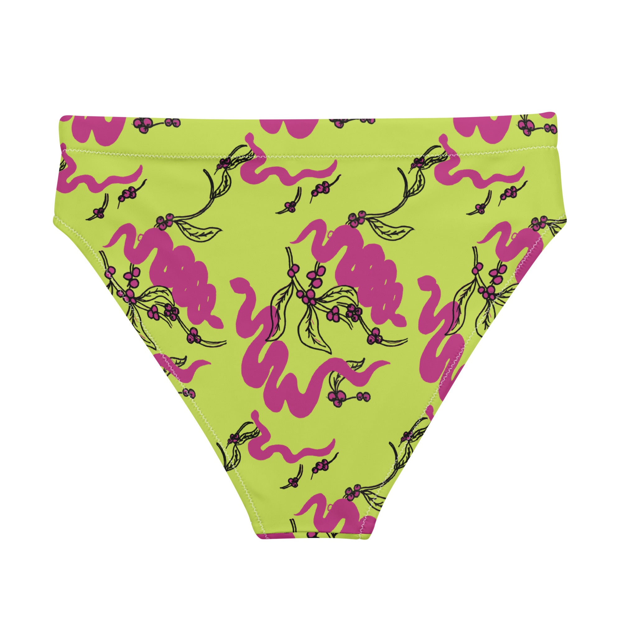 Snakes and Berries - High-waisted bikini bottoms-Sarah Bin Hitam-PaletTheory
