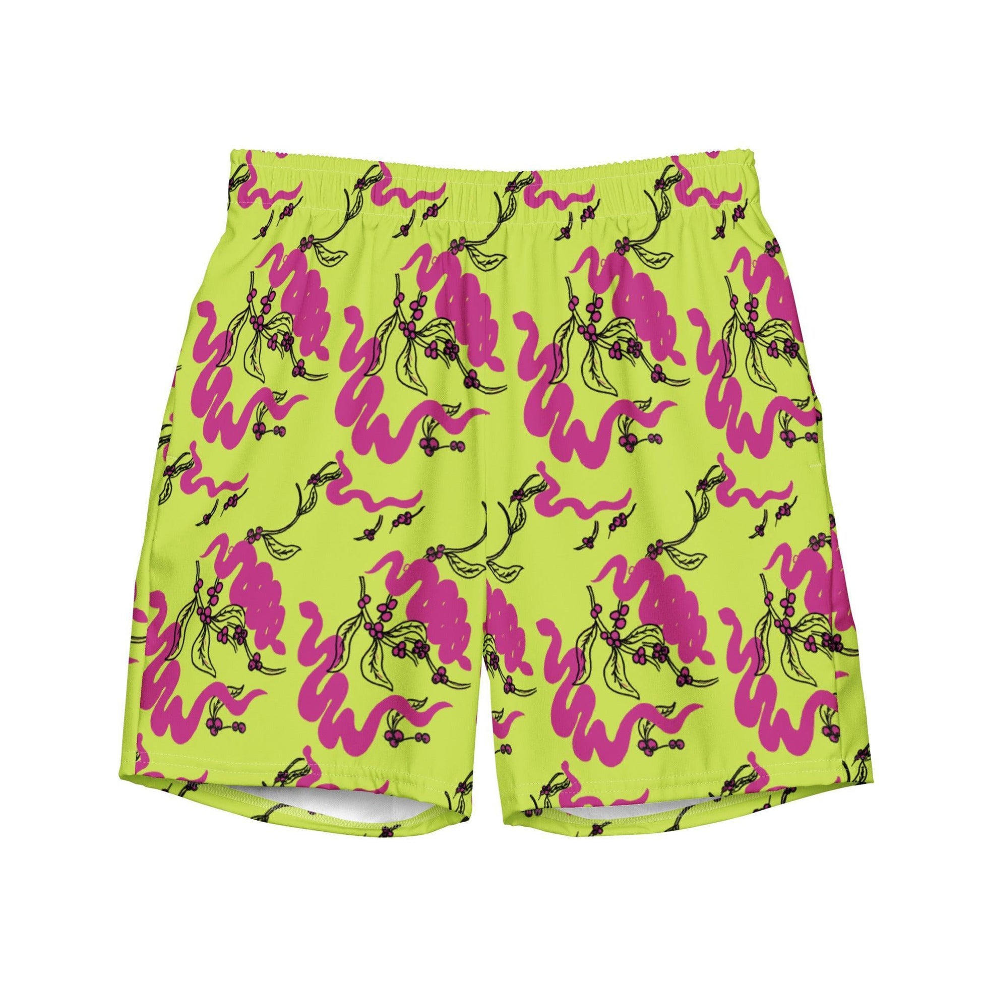 Snakes and Berries - Men Swim Shorts-Sarah Bin Hitam-PaletTheory