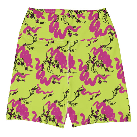 Snakes and Berries - Swim and Yoga Shorts-Sarah Bin Hitam-PaletTheory