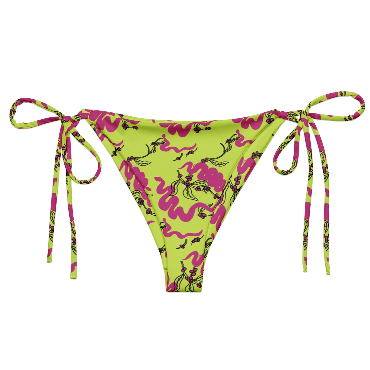 Snakes and Berries - Tie Side bikini bottoms-Sarah Bin Hitam-PaletTheory