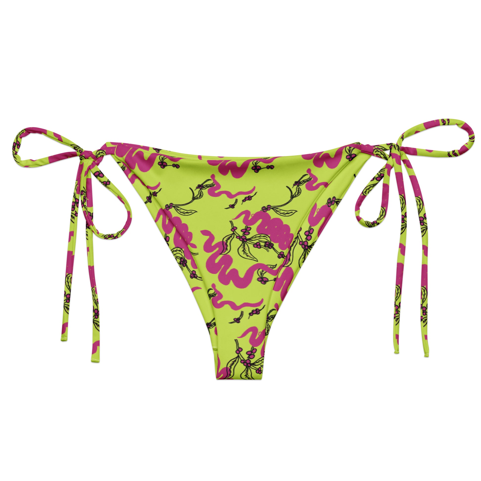 Snakes and Berries - Tie Side bikini bottoms-Sarah Bin Hitam-PaletTheory