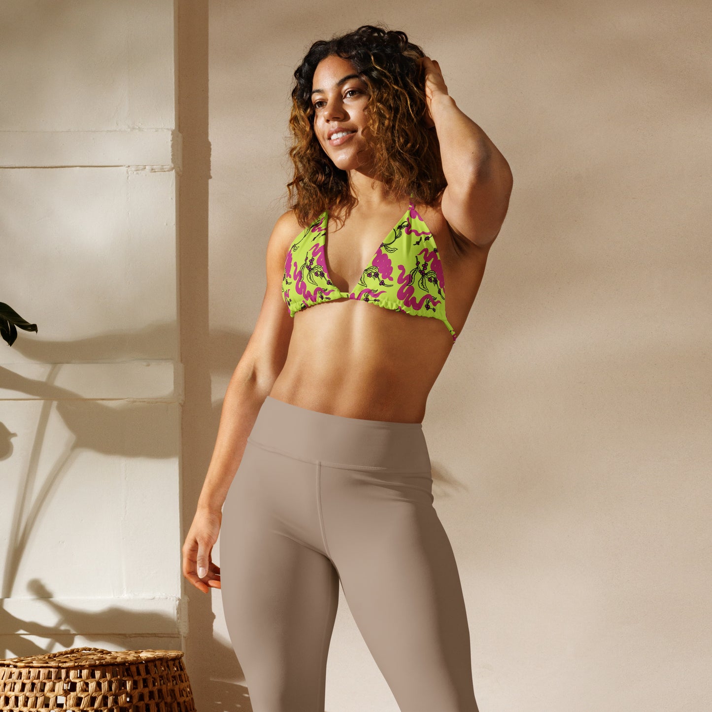 Snakes and Berries - Triangle bikini top-Sarah Bin Hitam-PaletTheory