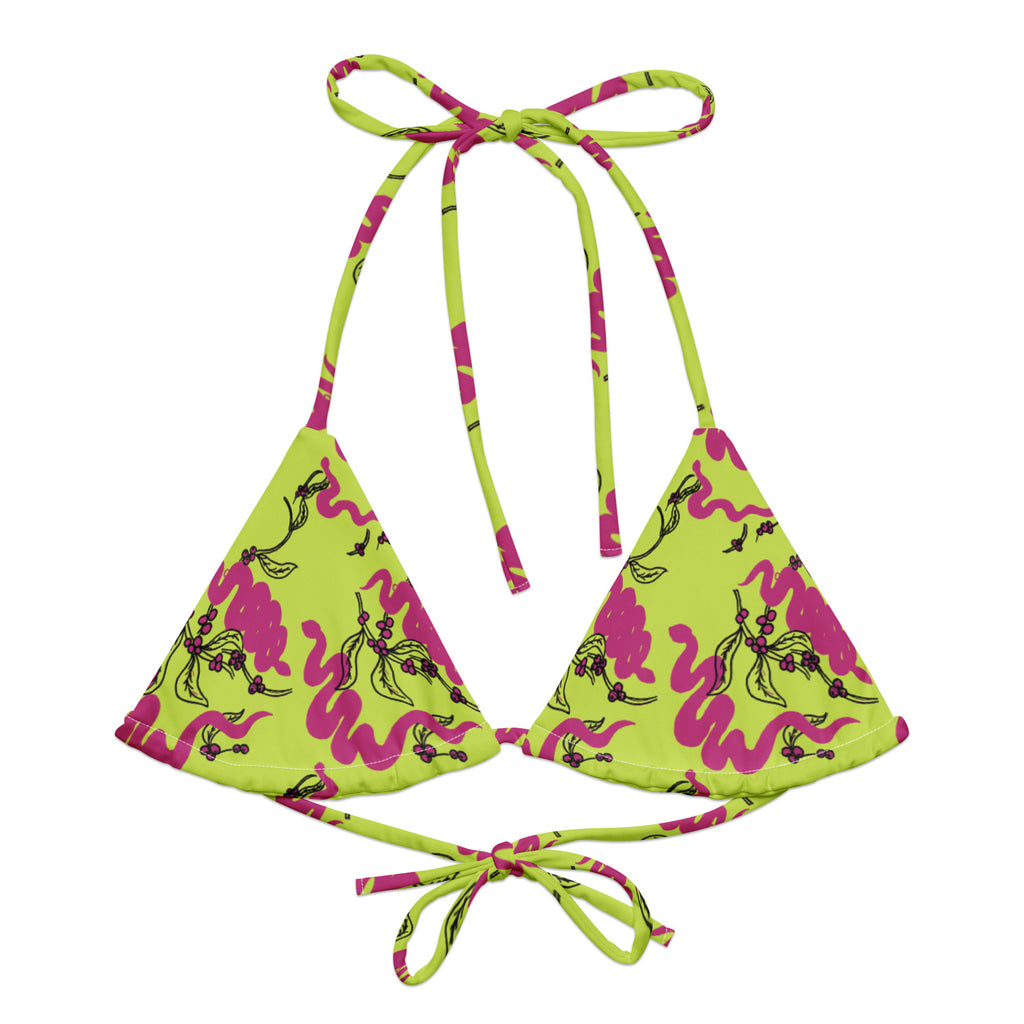 Snakes and Berries - Triangle bikini top-Sarah Bin Hitam-PaletTheory