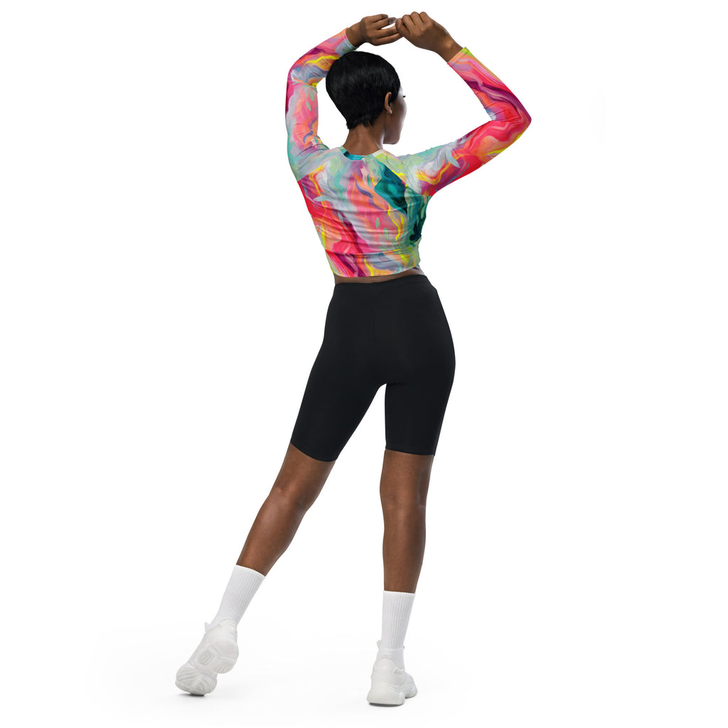 Sugar Coatd - Long-sleeve Crop top Rashguard women-Julie Amlin-PaletTheory
