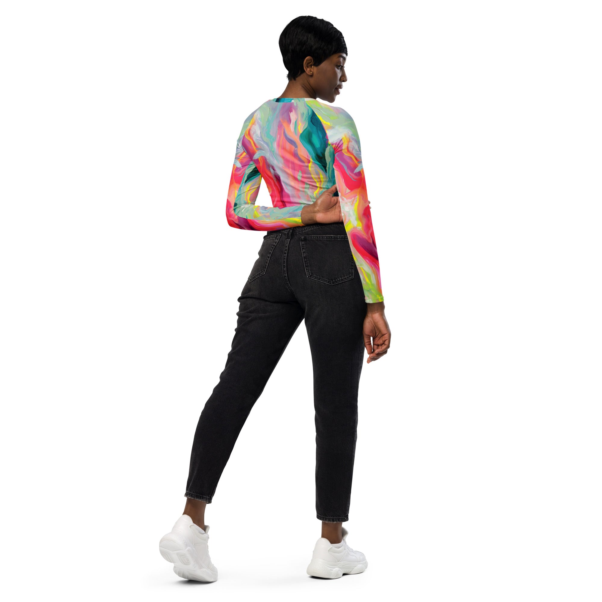 Sugar Coatd - Long-sleeve Crop top Rashguard women-Julie Amlin-PaletTheory