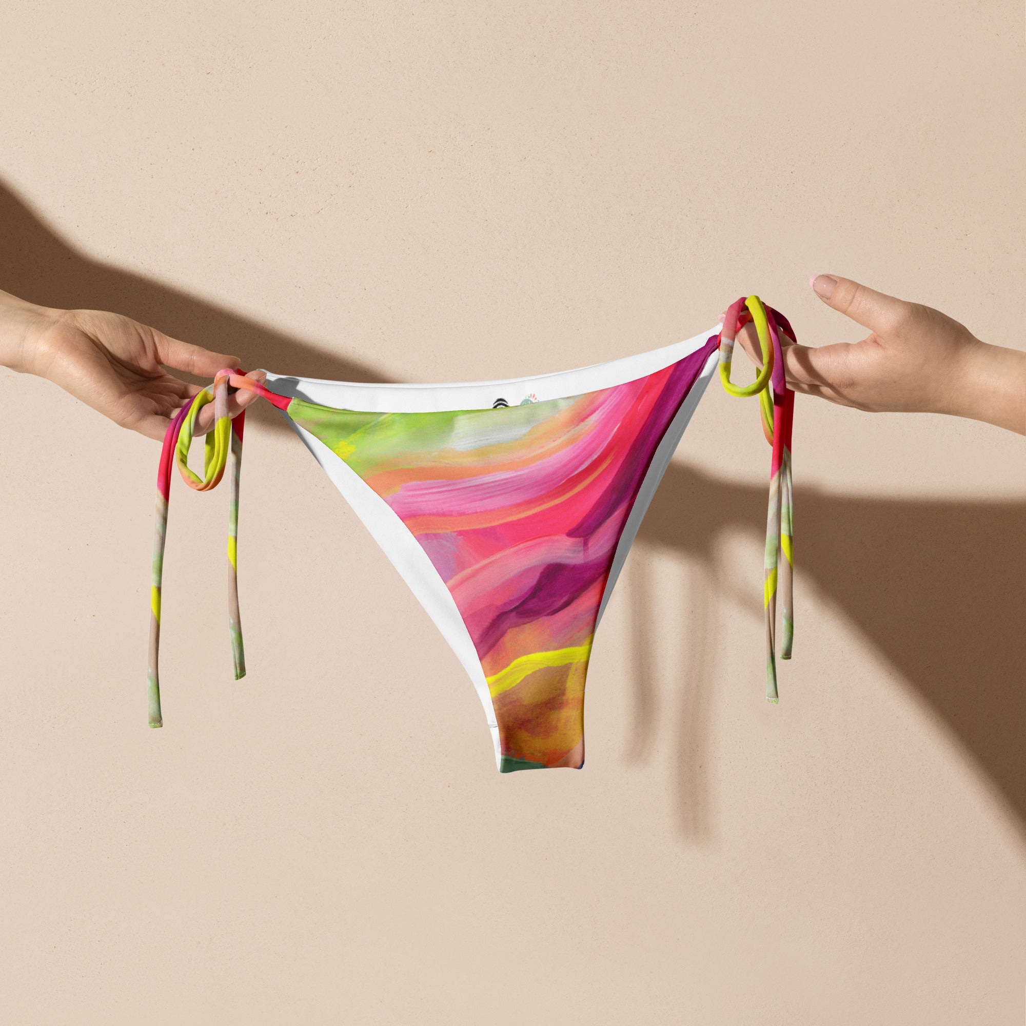 Sugar Coated Adjustable bikini Bottoms by Julie Amlin-Julie Amlin-PaletTheory