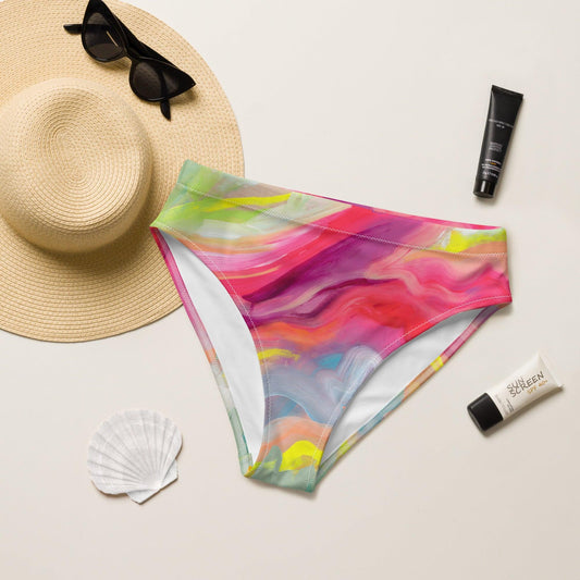 Sugar Coated High-Waisted bikini Bottoms by Julie Amlin-Julie Amlin-PaletTheory